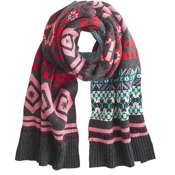 J. Crew Accessories - J.Crew Abstract Fair Isle Scarf